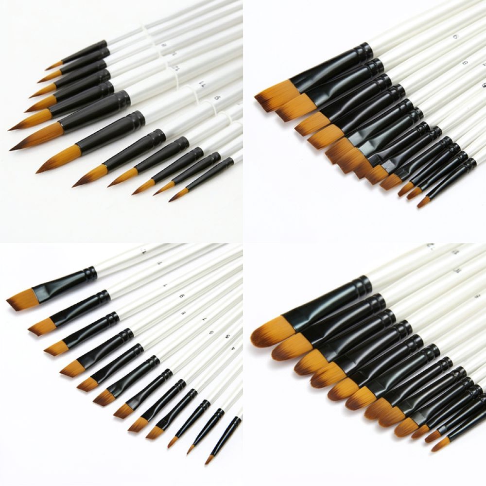 Gouache Paint Set - Ensemble de pinceaux pour artistes, à