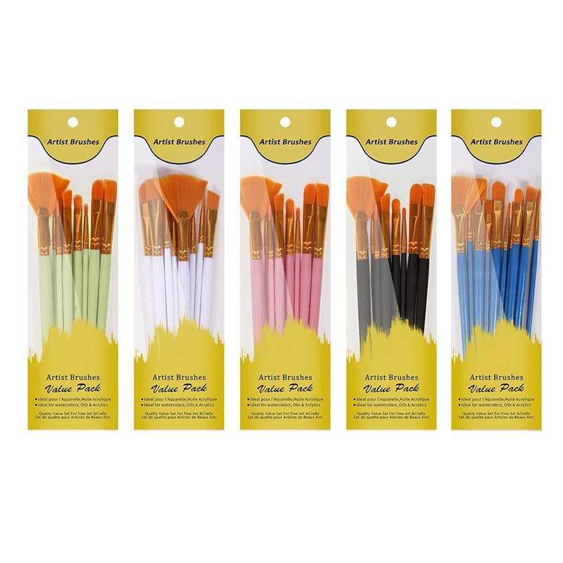 Gouache Paint Set - Ensemble de pinceaux à peinture acrylique