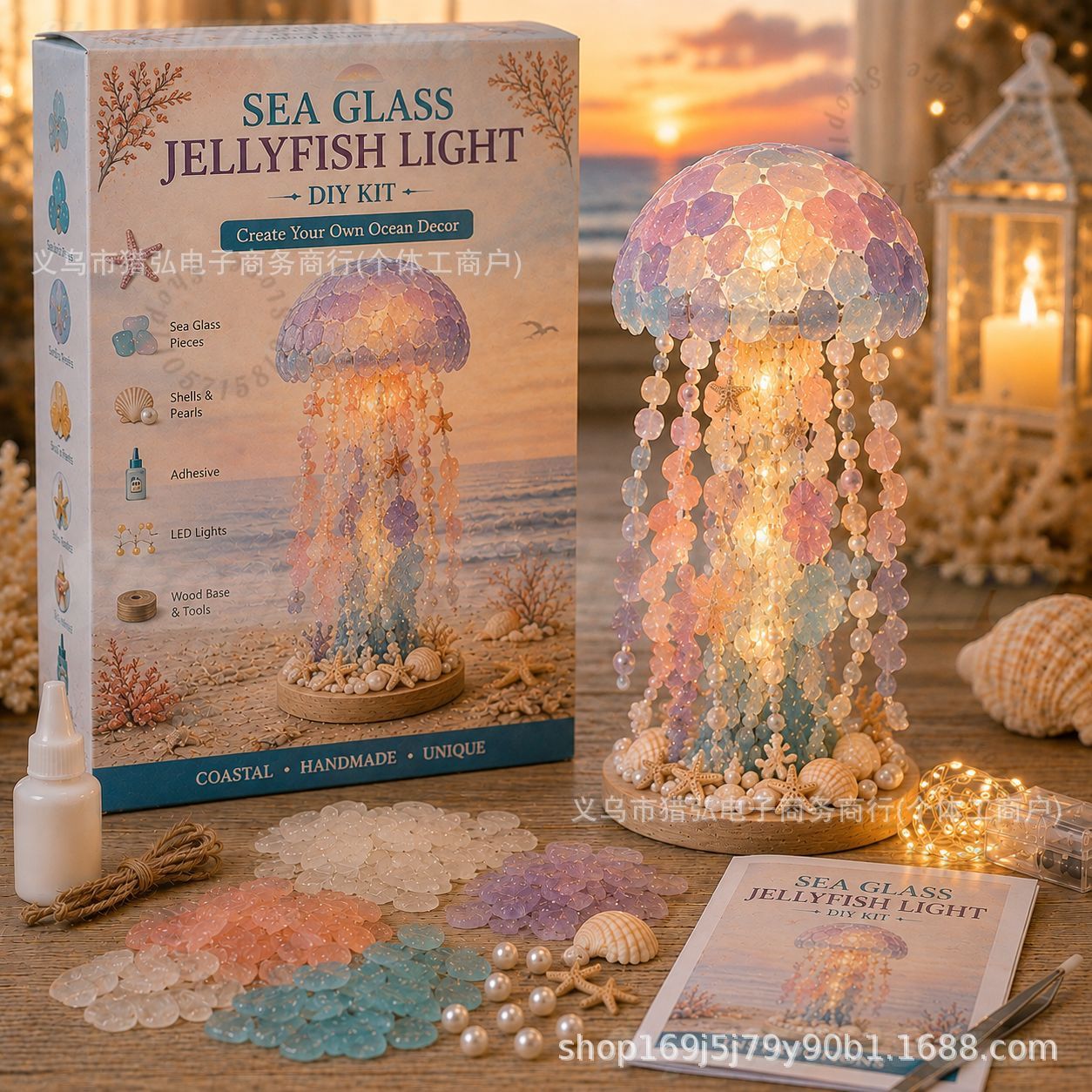 Art Craft Kit - Kit de Lampe Méduse en Verre