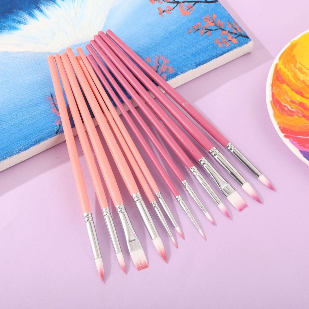 Ensemble de 6 pinceaux en nylo - Gouache Paint Set avis et prix