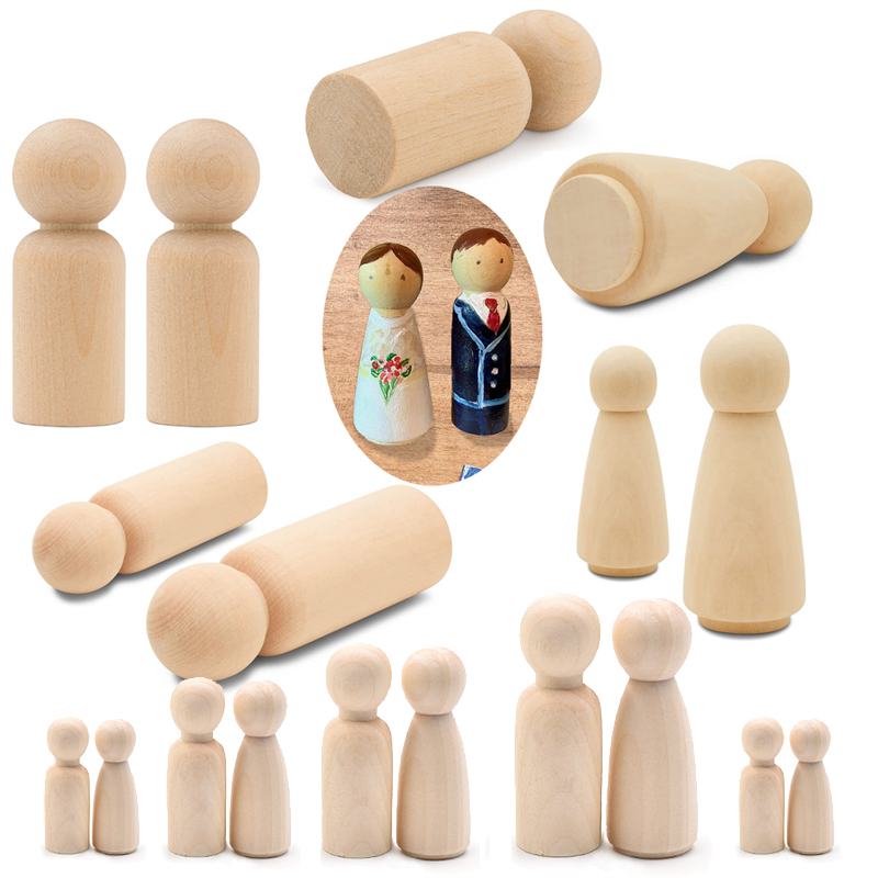 5 poupées en bois non finies,  - Art And Craft For Nursery avis et prix