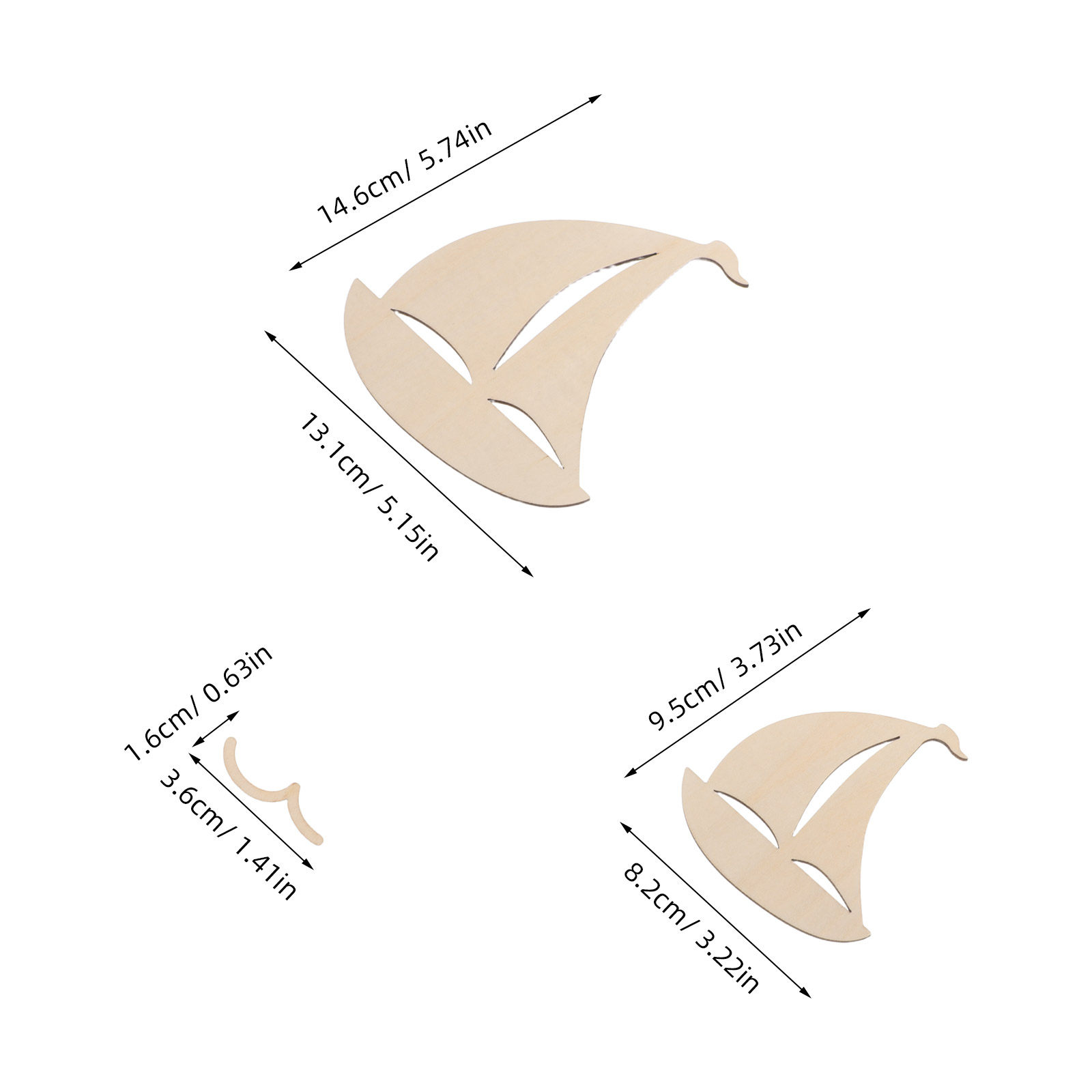 6 pièces de découpages en bois - Art And Craft For Nursery avis et prix