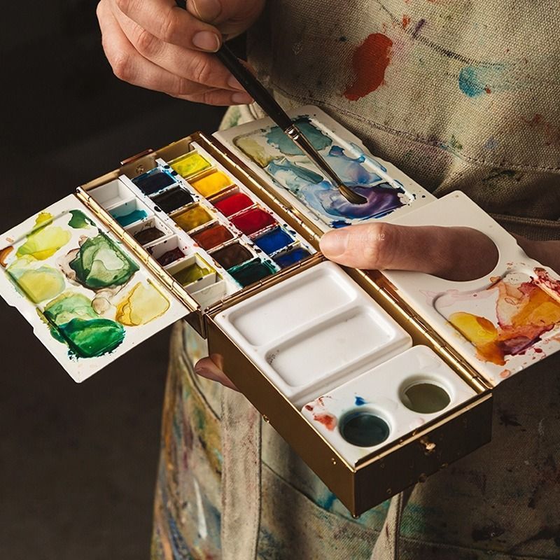 Boîte d'aquarelle galvanisée e - Gouache Paint Set avis et prix