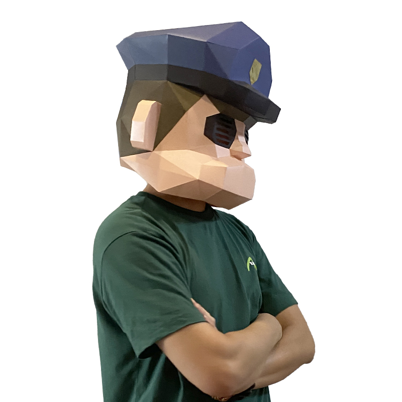 Masque de Police de dessin ani - Art Craft Cardboard avis et prix