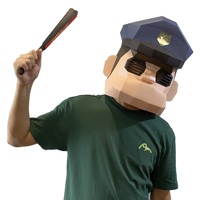 Masque de Police de dessin ani - Art Craft Cardboard avis et prix