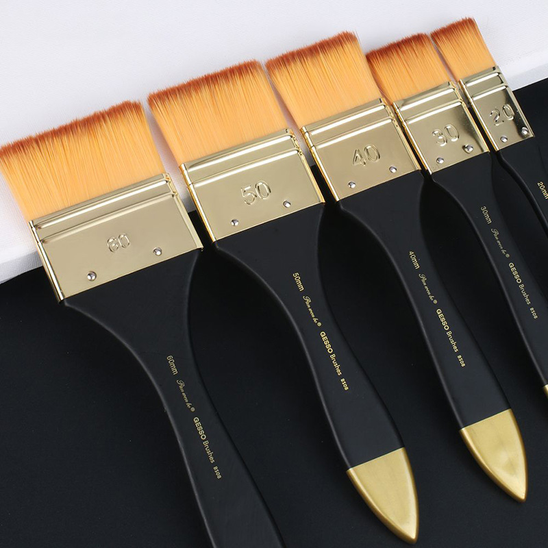 Pinceaux plats de 5 tailles, p - Gouache Paint Set avis et prix